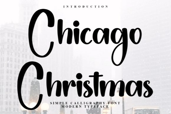 Chicago Christmas Font