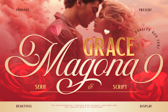 Grace Magona Duo: A Romantic Typeface for Elegant Design