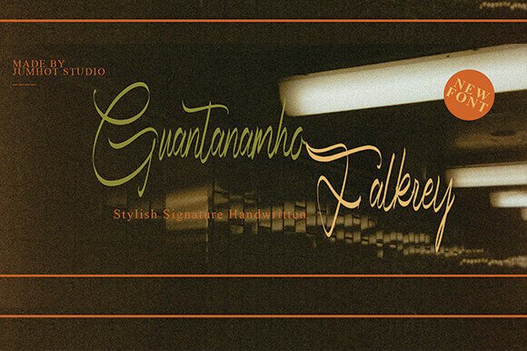 Guantanamho Falkrey: A Stylish Script Font