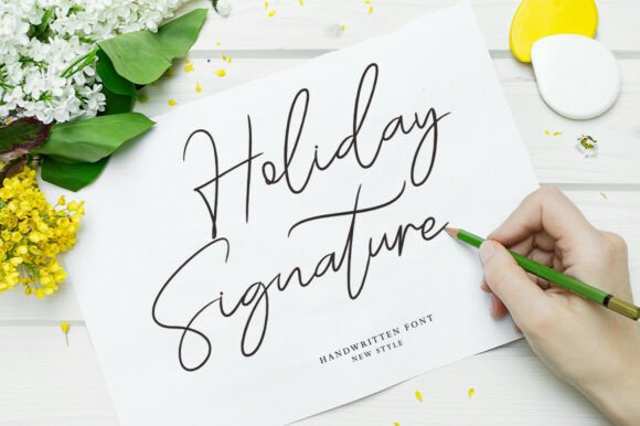 Holiday Signature Font Review