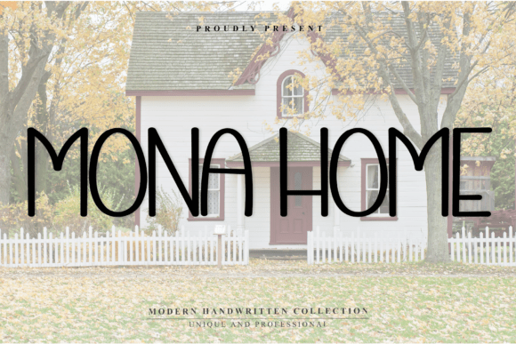 Mona Home: A Warm Handwritten Font