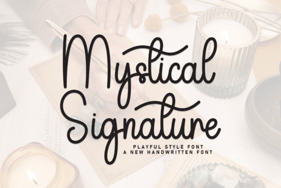 Mystical Signature Font