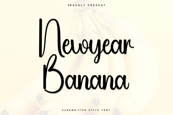 Newyear Banana: A Handwritten Font for Heartfelt Design