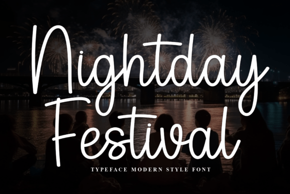 Nightday Festival: A Modern Typeface for Small Business Branding