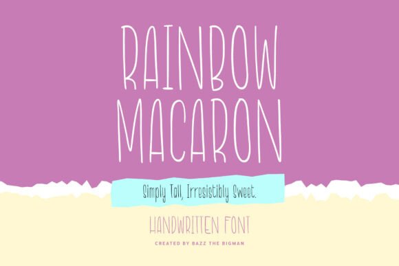 Rainbow Macaron Font