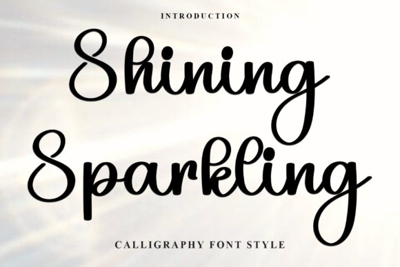 Shining Sparkling Font for Festive Design