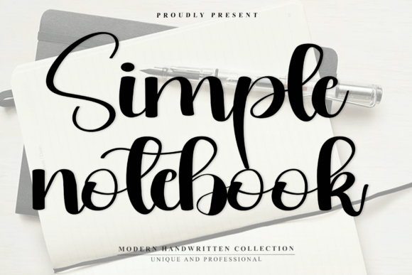 Simple Notebook Font for Editorial Design