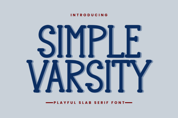 Simple Varsity Font for Business