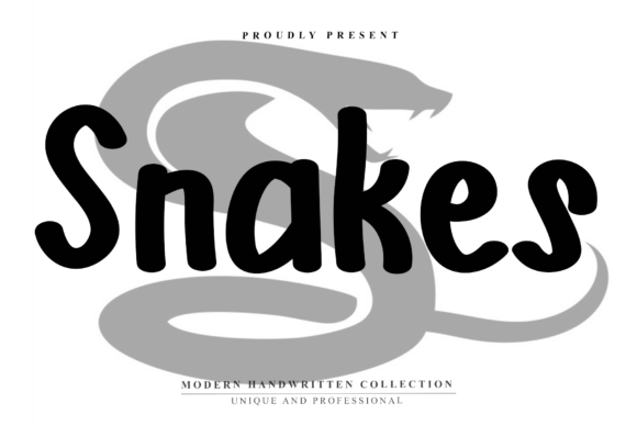 Snakes: A Warm, Handwritten Font for Business