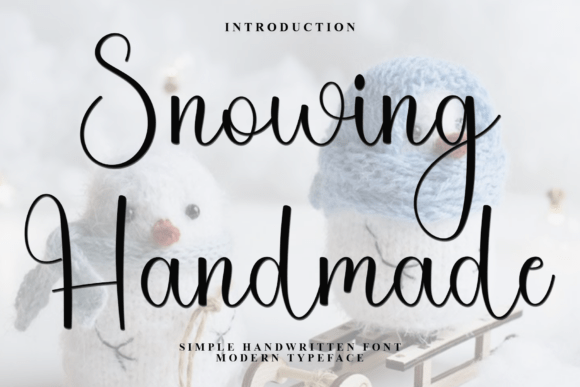 Snowing Handmade Font