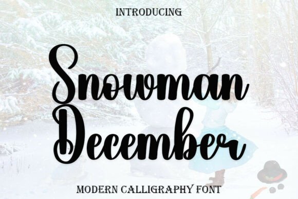 Snowman December: A Festive Font for Creative Projects