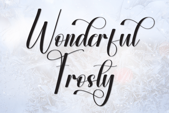 Wonderful Frosty Font for Web Design
